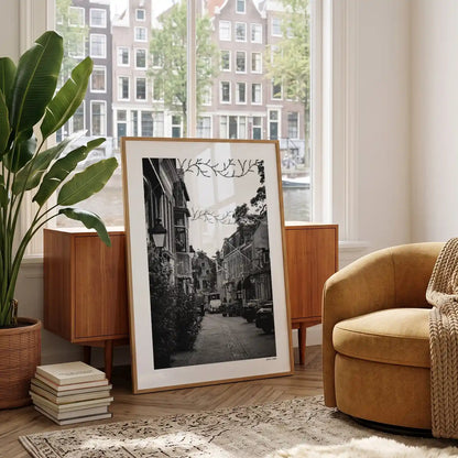 Leeuwarden Klassiek fotoposter in woonkamer interieur - Zwart-Wit