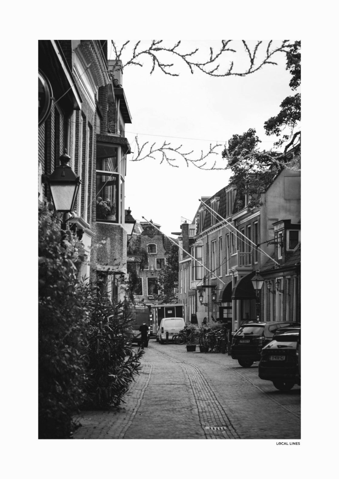 Leeuwarden Klassiek fotoposter zonder lijst - Zwart-Wit