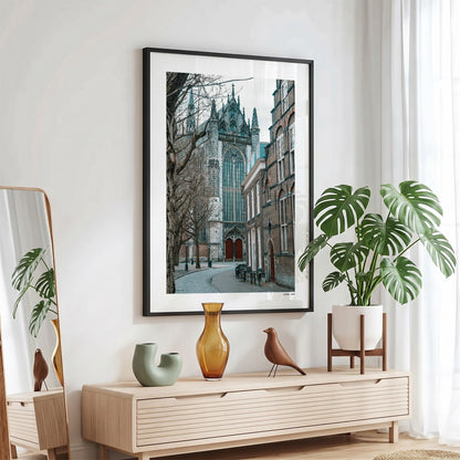 Leiden Klassiek fotoposter in zwarte lijst - Kleur