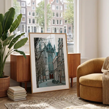 Leiden Klassiek fotoposter in woonkamer interieur - Kleur