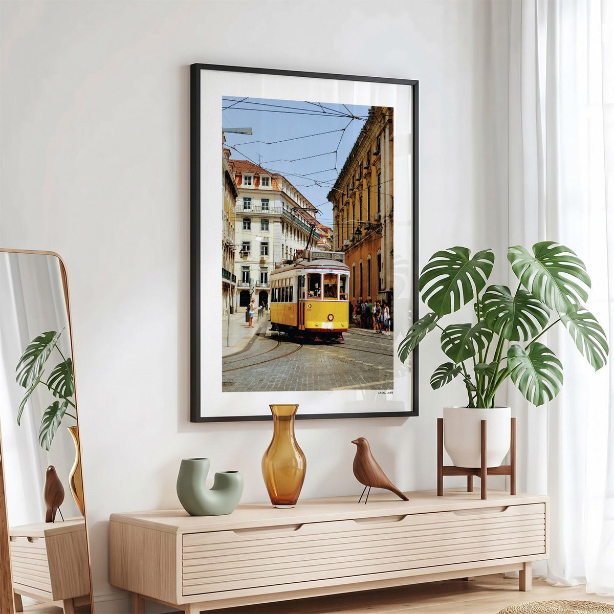 Lissabon Klassiek fotoposter in zwarte lijst - Kleur