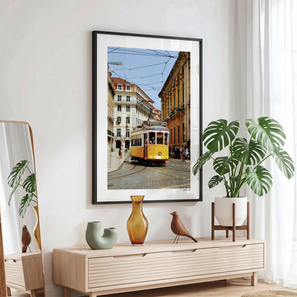 Lissabon Klassiek fotoposter in zwarte lijst - Kleur