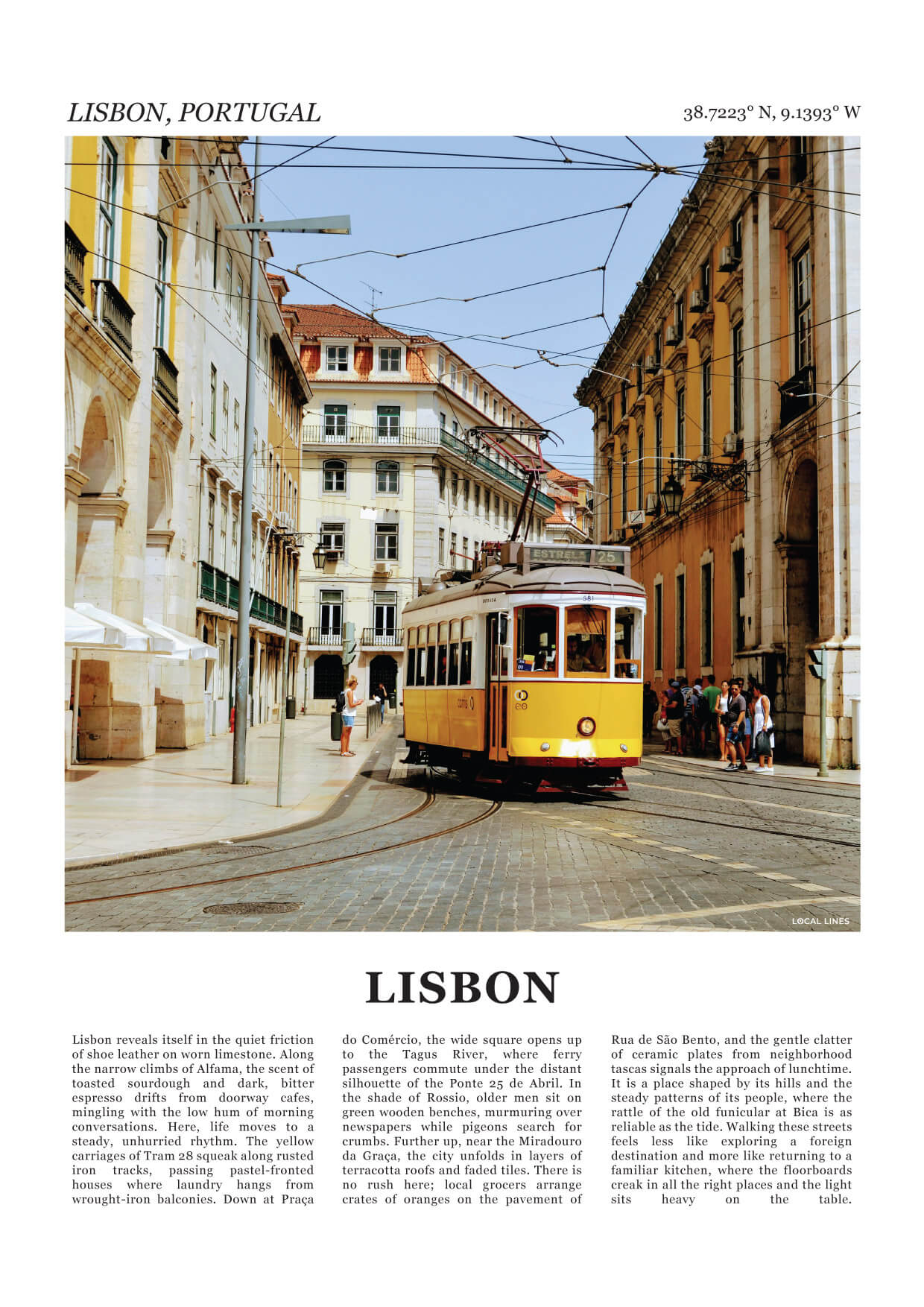 Lissabon Fotoposter – Kleur