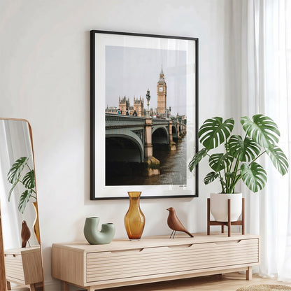 Londen Klassiek fotoposter in zwarte lijst - Kleur