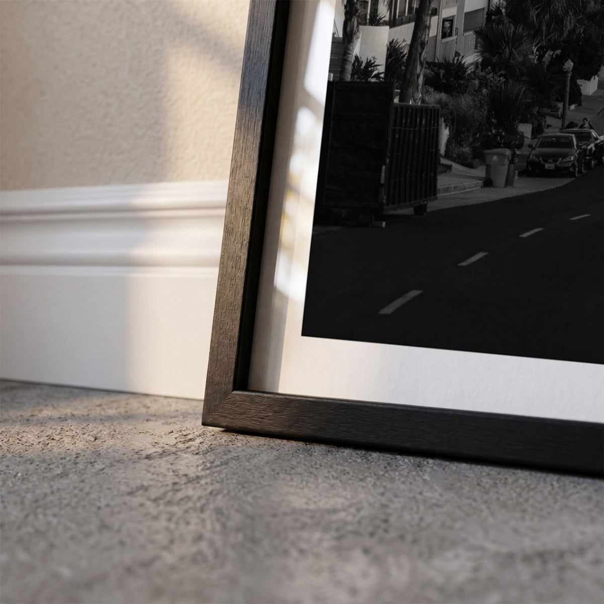 Detail van Los Angeles Klassiek fotoposter en lijst - Zwart-Wit
