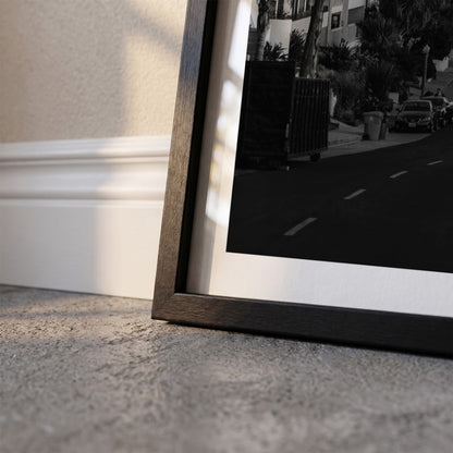Detail van Los Angeles Klassiek fotoposter en lijst - Zwart-Wit