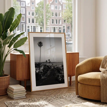 Los Angeles Klassiek fotoposter in woonkamer interieur - Zwart-Wit