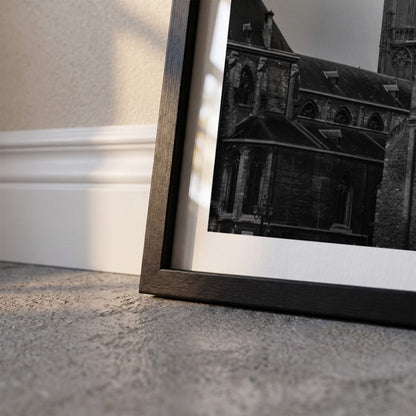 Detail van Maastricht Klassiek fotoposter en lijst - Zwart-Wit