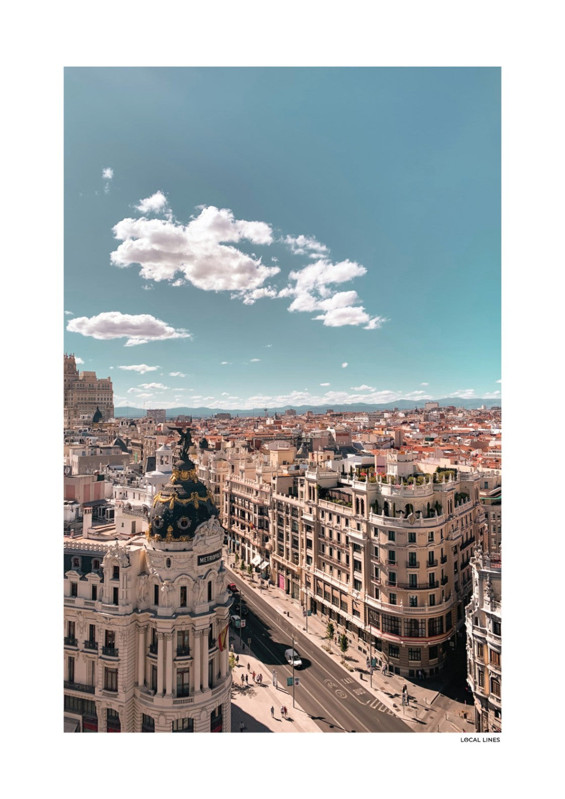 Madrid Klassiek fotoposter zonder lijst - Kleur