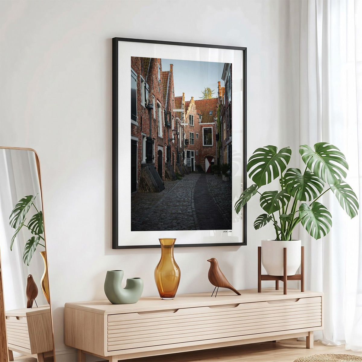 Middelburg Klassiek fotoposter in zwarte lijst - Kleur