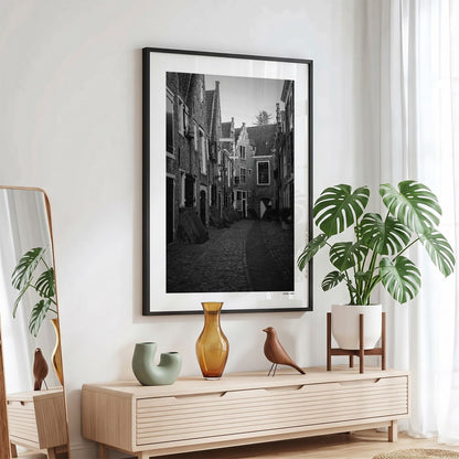 Middelburg Klassiek fotoposter in zwarte lijst - Zwart-Wit