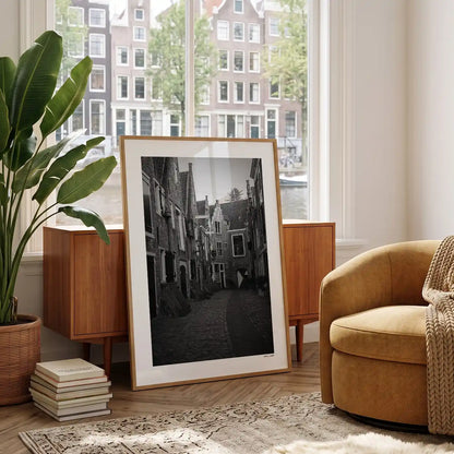 Middelburg Klassiek fotoposter in woonkamer interieur - Zwart-Wit