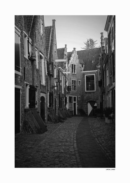 Middelburg Klassiek fotoposter zonder lijst - Zwart-Wit