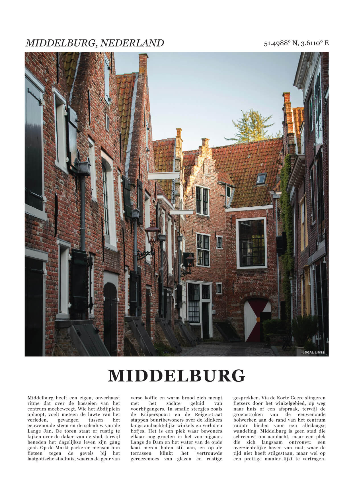 Middelburg Fotoposter – Kleur