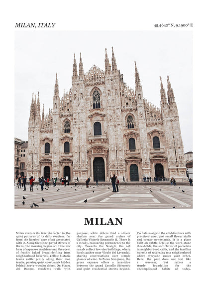 Milaan Fotoposter – Kleur