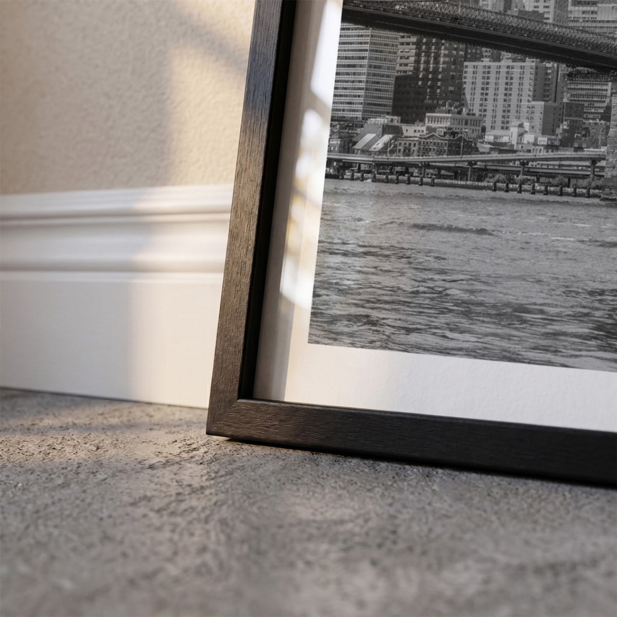 Detail van New York 1 Klassiek fotoposter en lijst - Zwart-Wit
