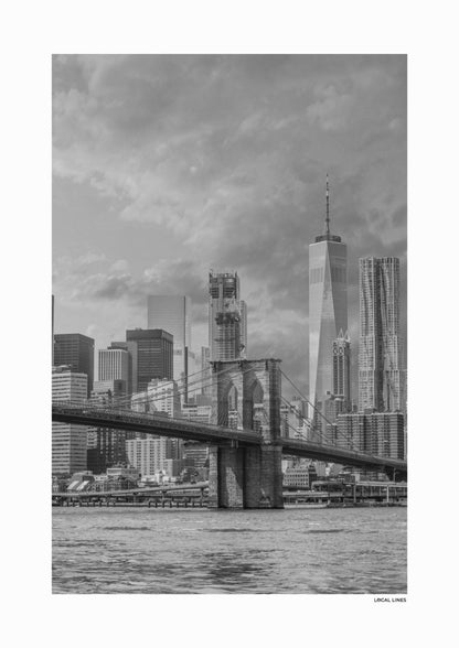New York 1 Klassiek fotoposter zonder lijst - Zwart-Wit