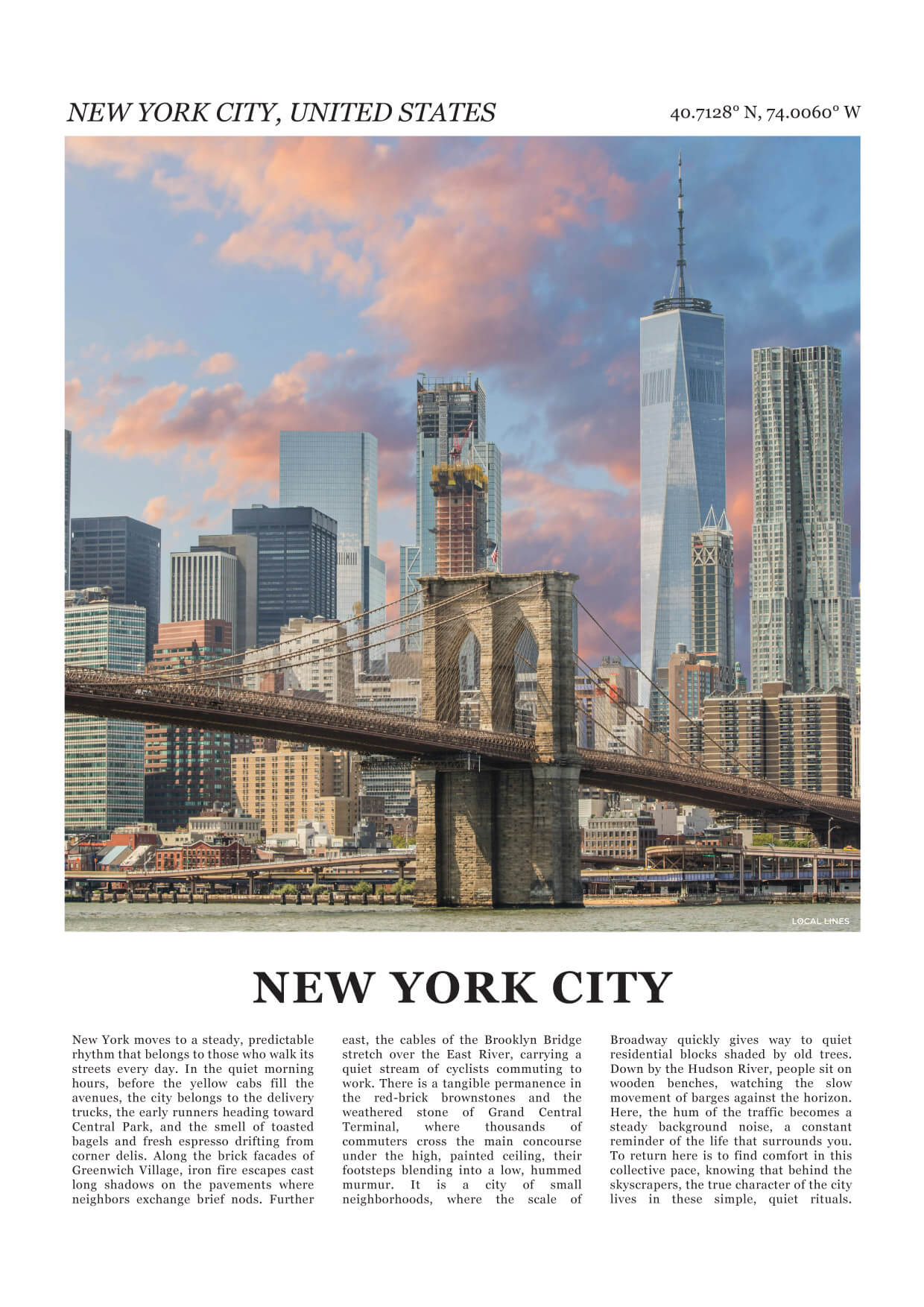 New York Fotoposter 1 – Kleur