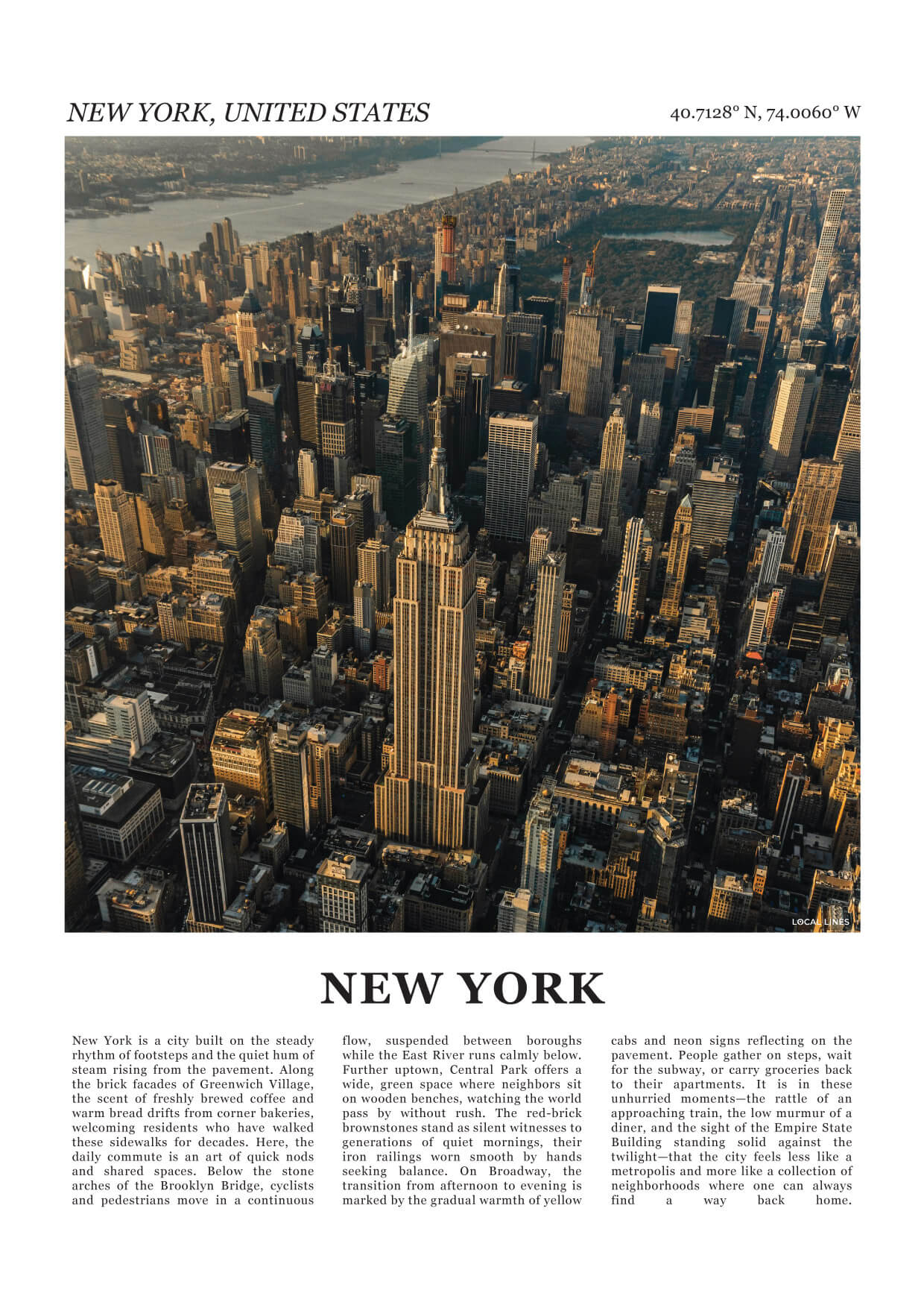 New York Fotoposter 2 – Kleur