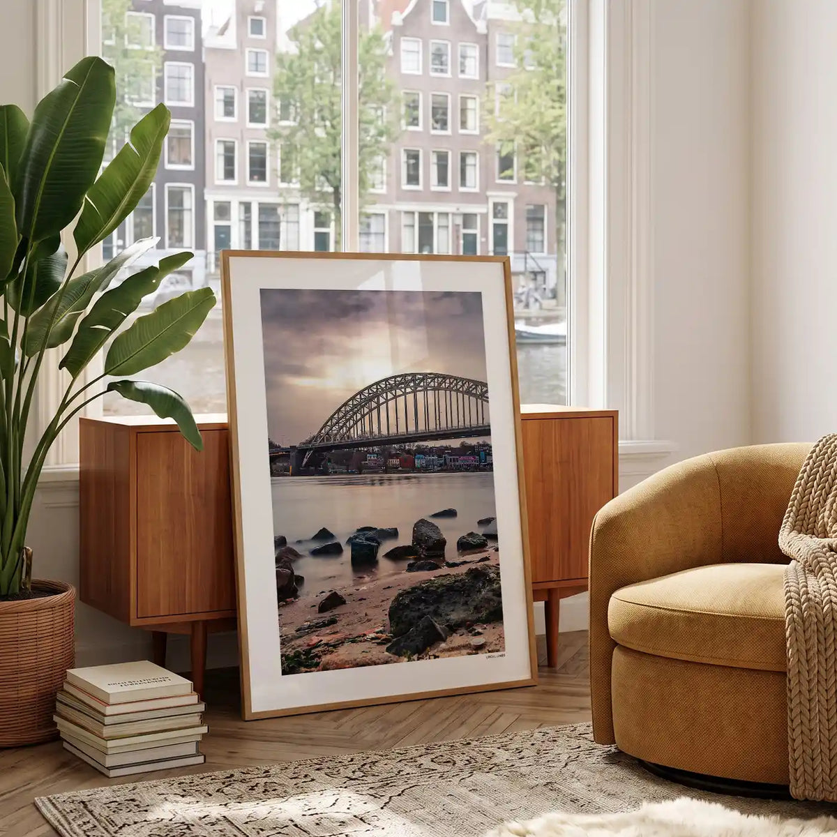 Nijmegen Klassiek fotoposter in woonkamer interieur - Kleur
