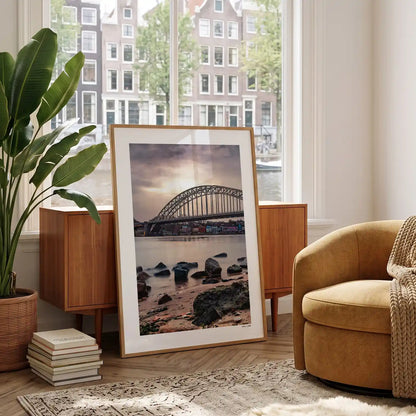Nijmegen Klassiek fotoposter in woonkamer interieur - Kleur