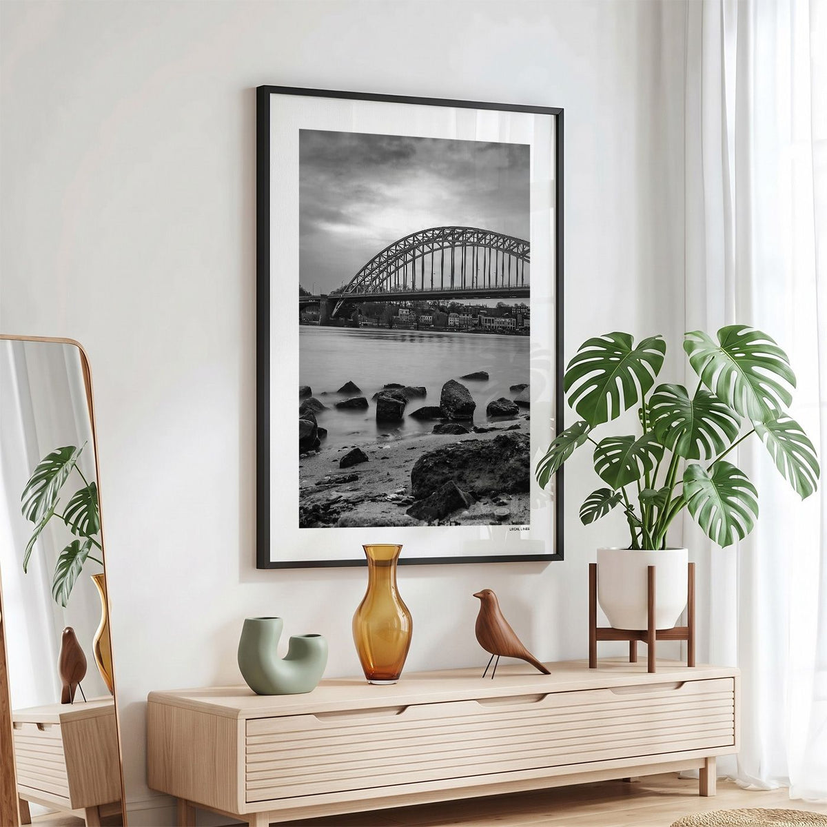 Nijmegen Klassiek fotoposter in zwarte lijst - Zwart-Wit