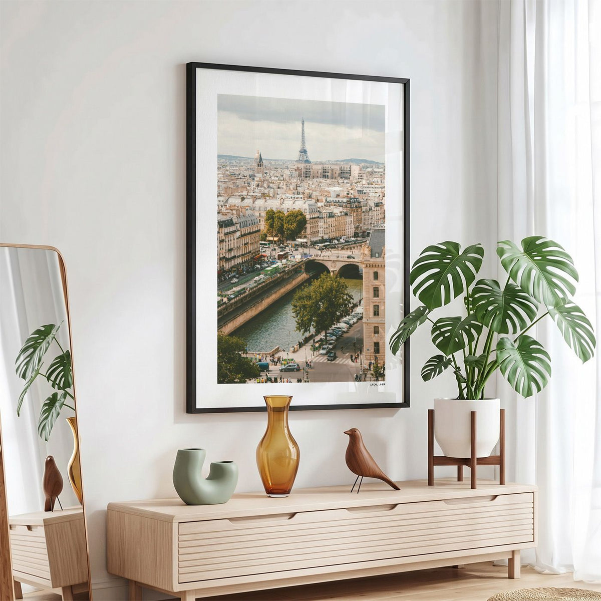 Parijs Klassiek fotoposter in zwarte lijst - Kleur