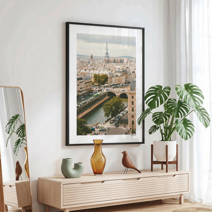 Parijs Klassiek fotoposter in zwarte lijst - Kleur
