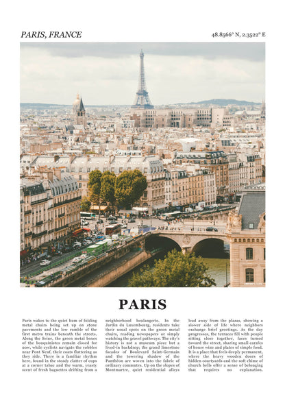 Parijs Fotoposter – Kleur
