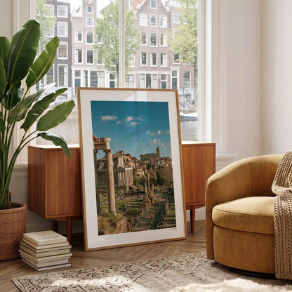 Rome Klassiek fotoposter in woonkamer interieur - Kleur