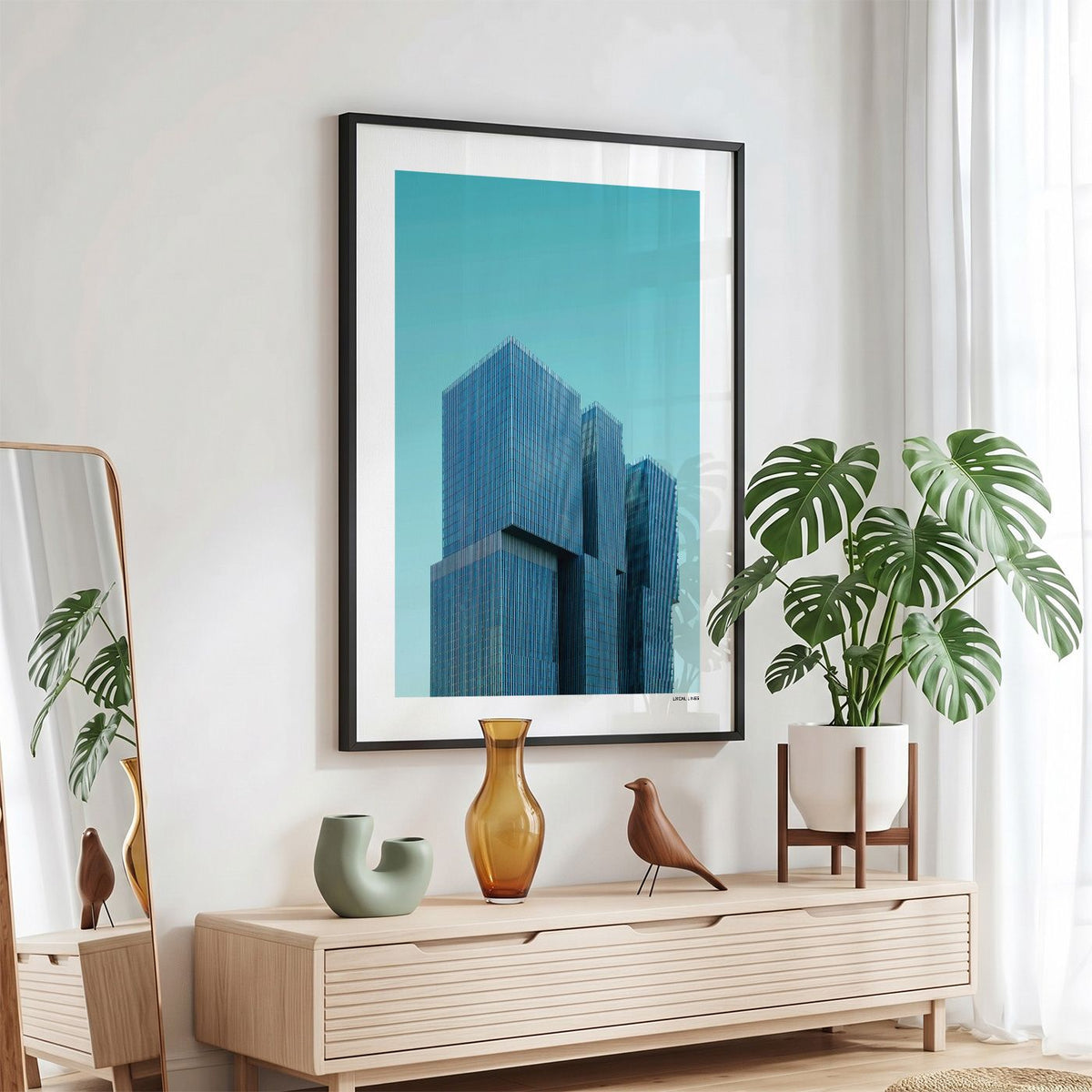 Rotterdam De Rotterdam fotoposter in zwarte lijst - Kleur