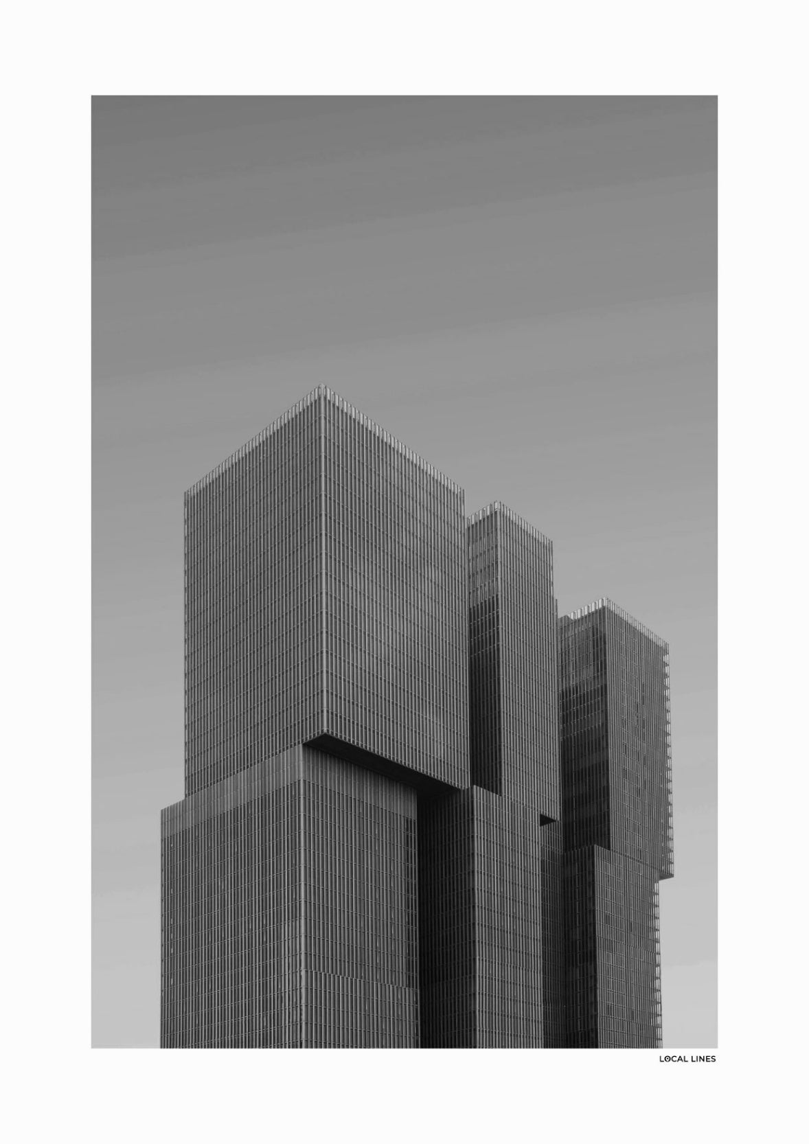 Rotterdam De Rotterdam fotoposter zonder lijst - Zwart-Wit