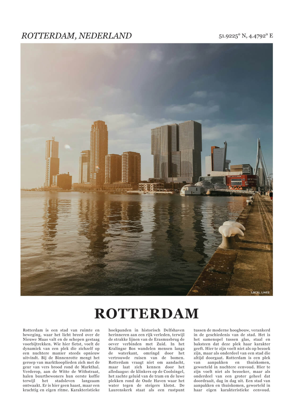 Rotterdam Fotoposter 1 – Kleur