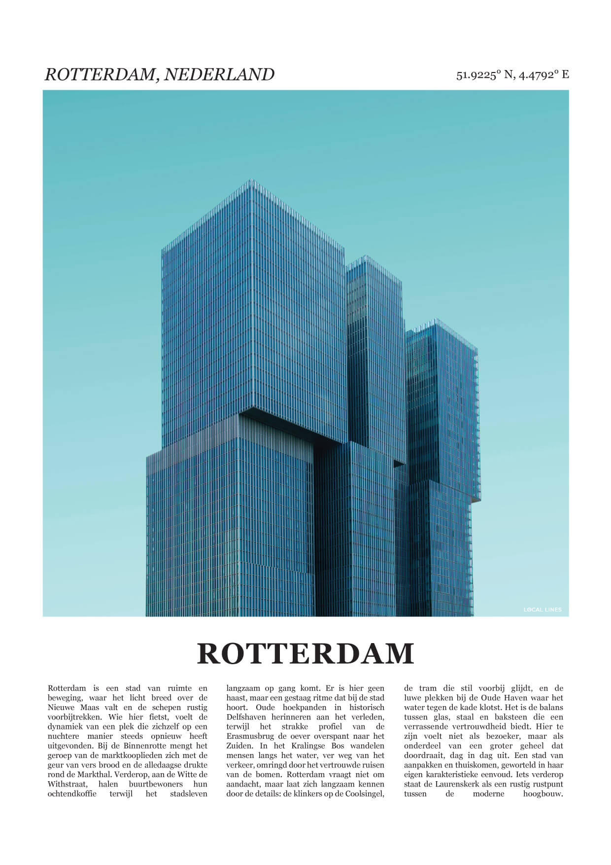 Rotterdam Fotoposter 2 – Kleur
