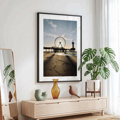 Scheveningen Klassiek fotoposter in zwarte lijst - Kleur