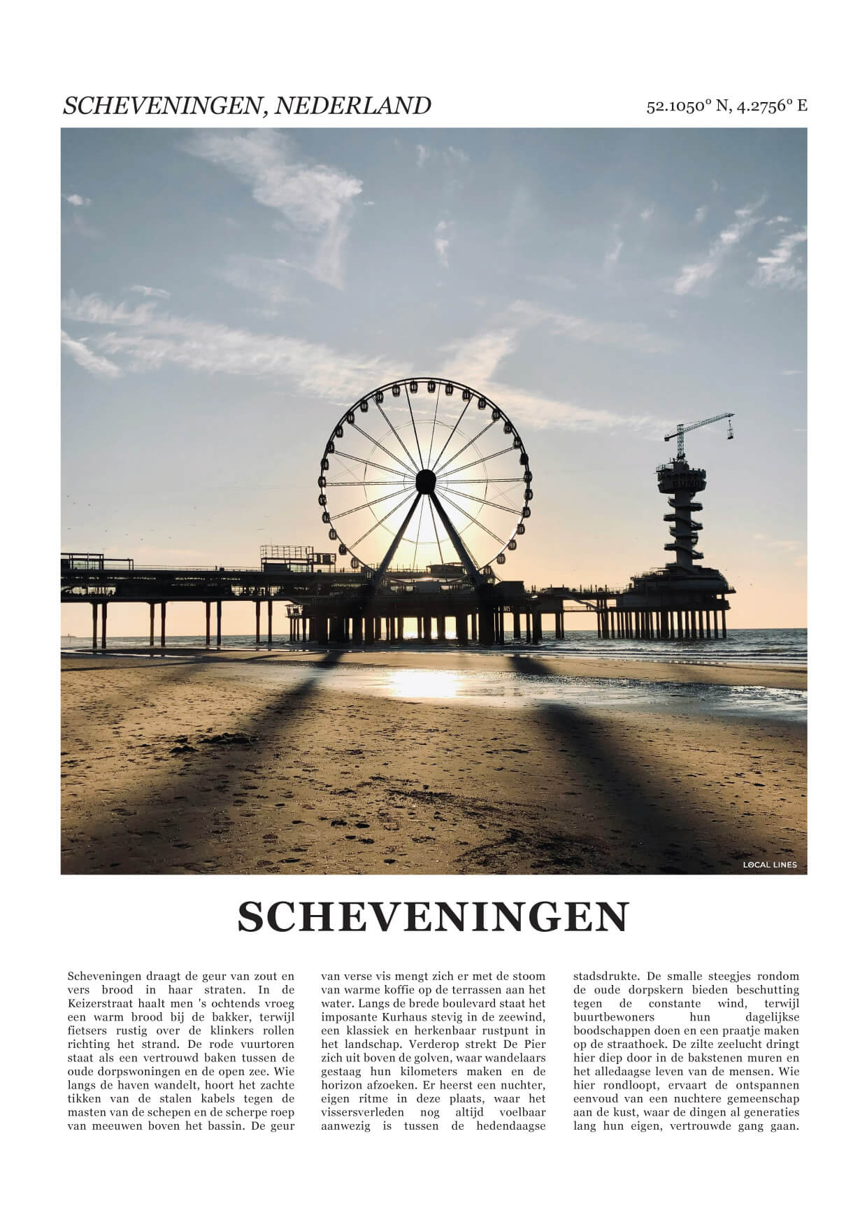 Scheveningen Fotoposter – Kleur