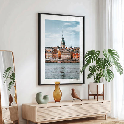 Stockholm Klassiek fotoposter in zwarte lijst - Kleur