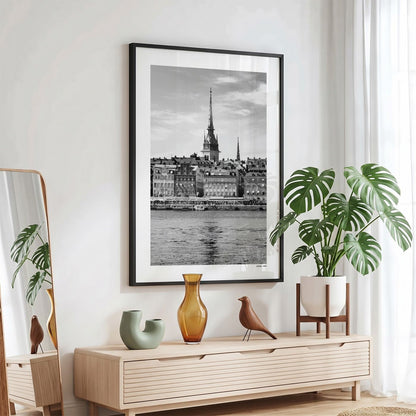Stockholm Klassiek fotoposter in zwarte lijst - Zwart-Wit