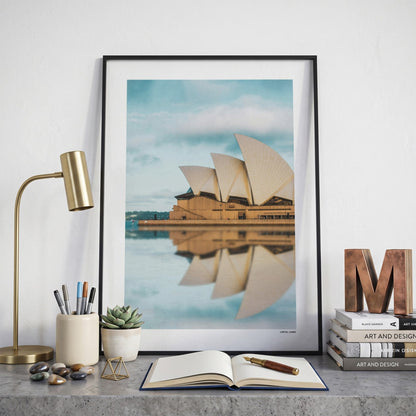 Sydney Klassiek fotoposter op bureau in kamer - Kleur