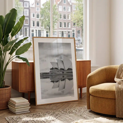 Sydney Klassiek fotoposter in woonkamer interieur - Zwart-Wit