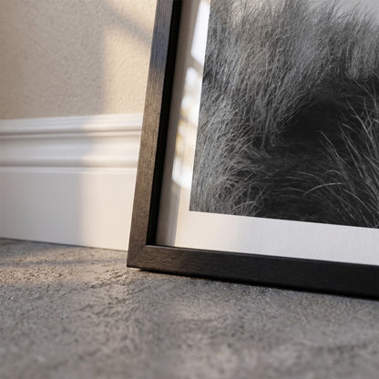 Detail van Texel Klassiek fotoposter en lijst - Zwart-Wit