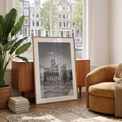 Valencia Klassiek fotoposter in woonkamer interieur - Zwart-Wit