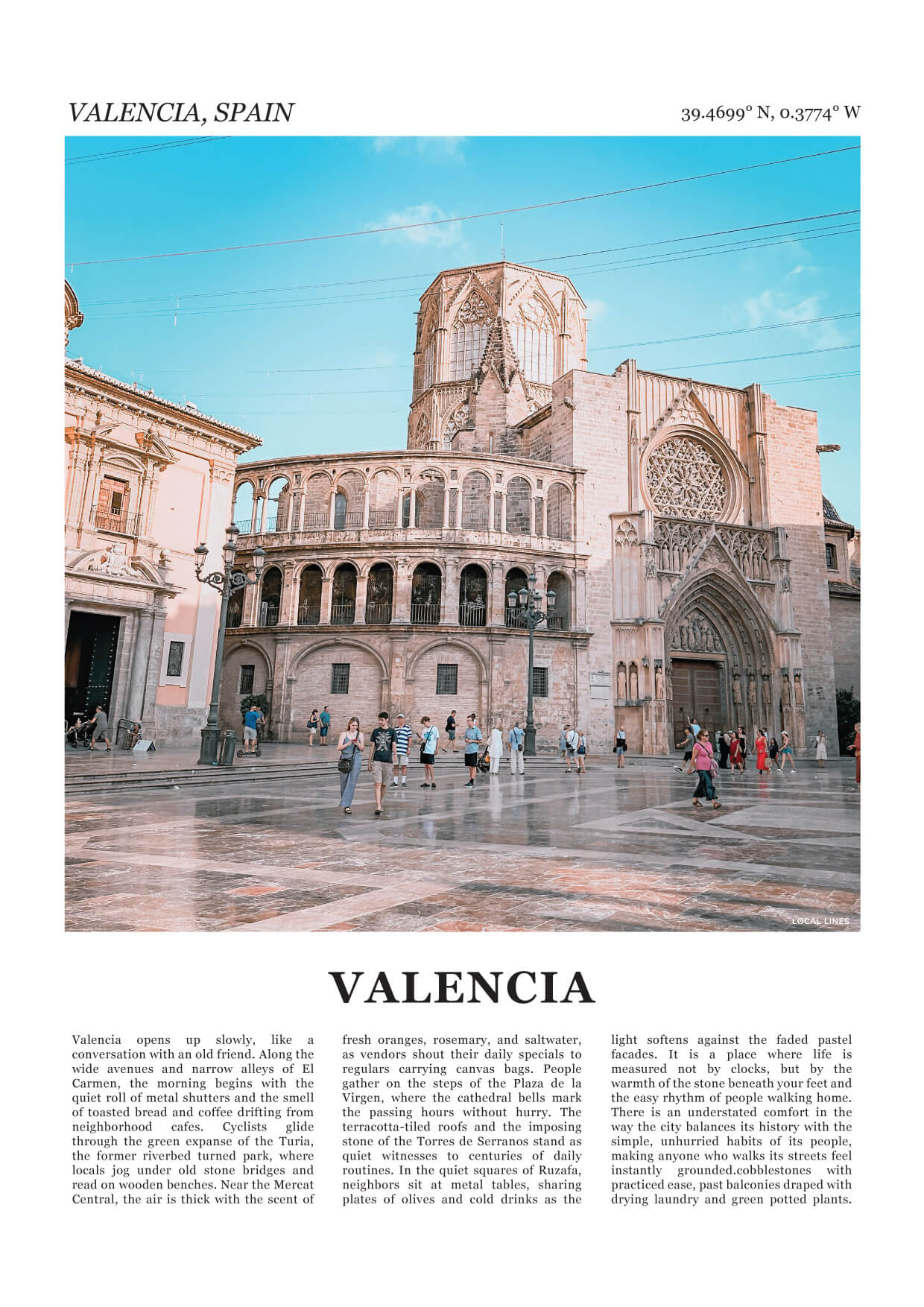 Valencia Fotoposter – Kleur