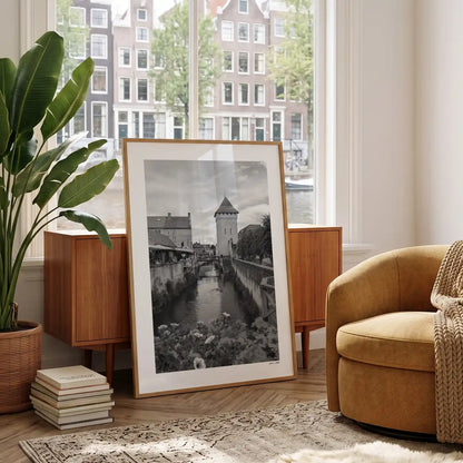 Valkenburg Klassiek fotoposter in woonkamer interieur - Zwart-Wit