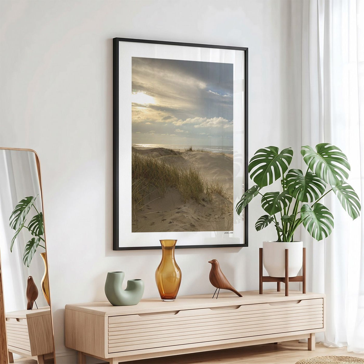 Zandvoort Klassiek fotoposter in zwarte lijst - Kleur