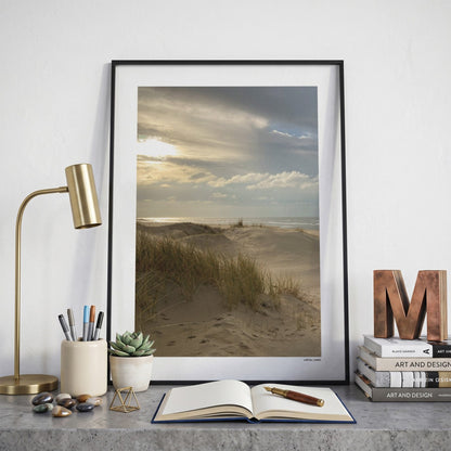 Zandvoort Klassiek fotoposter op bureau in kamer - Kleur