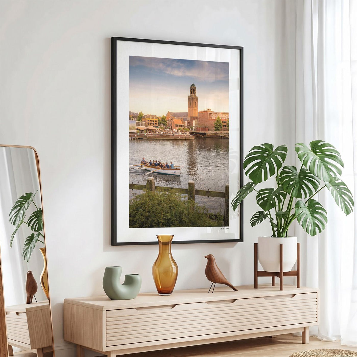 Zwolle Klassiek fotoposter in zwarte lijst - Kleur