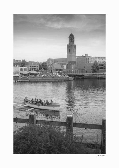 Zwolle Klassiek fotoposter zonder lijst - Zwart-Wit