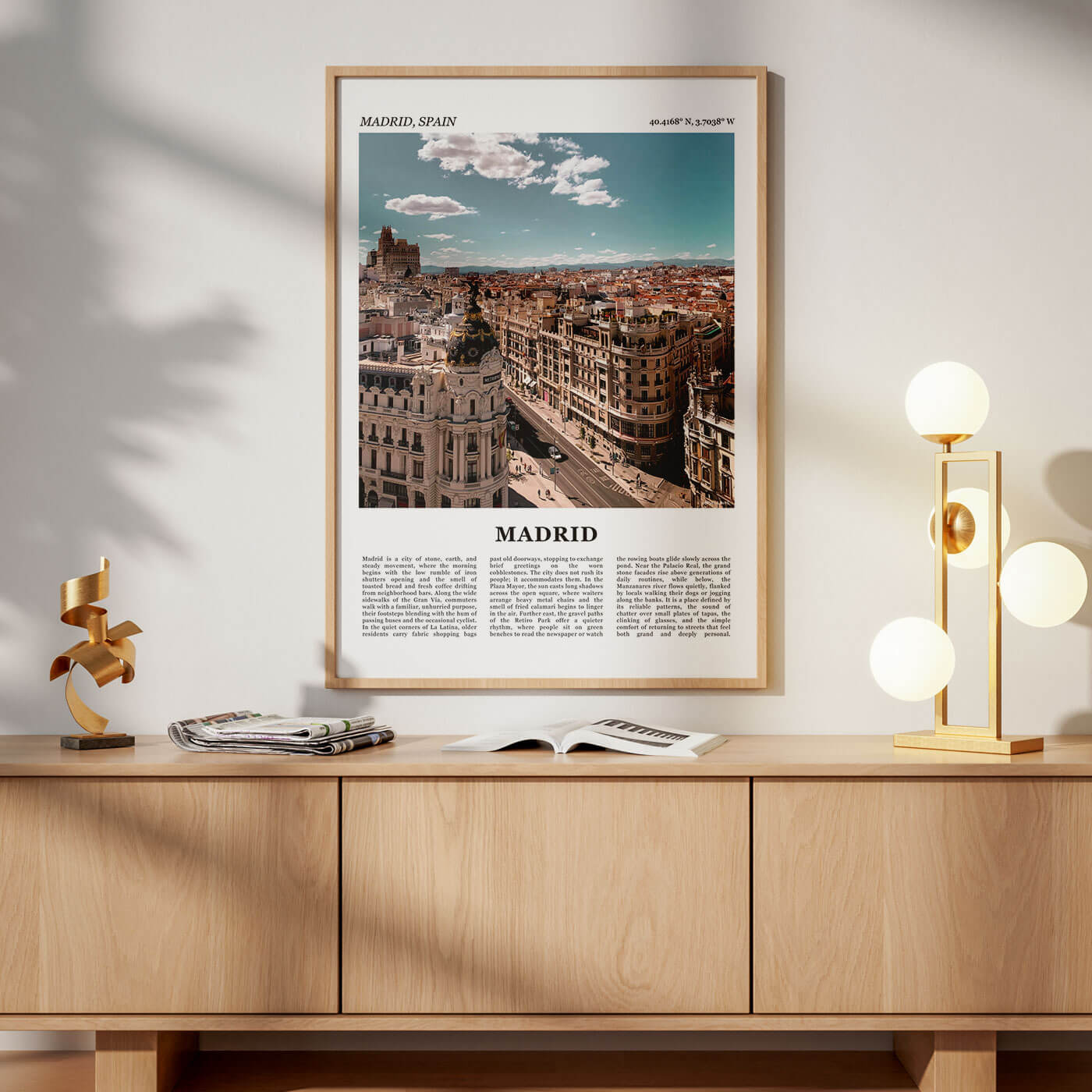 Madrid Fotoposter – Kleur