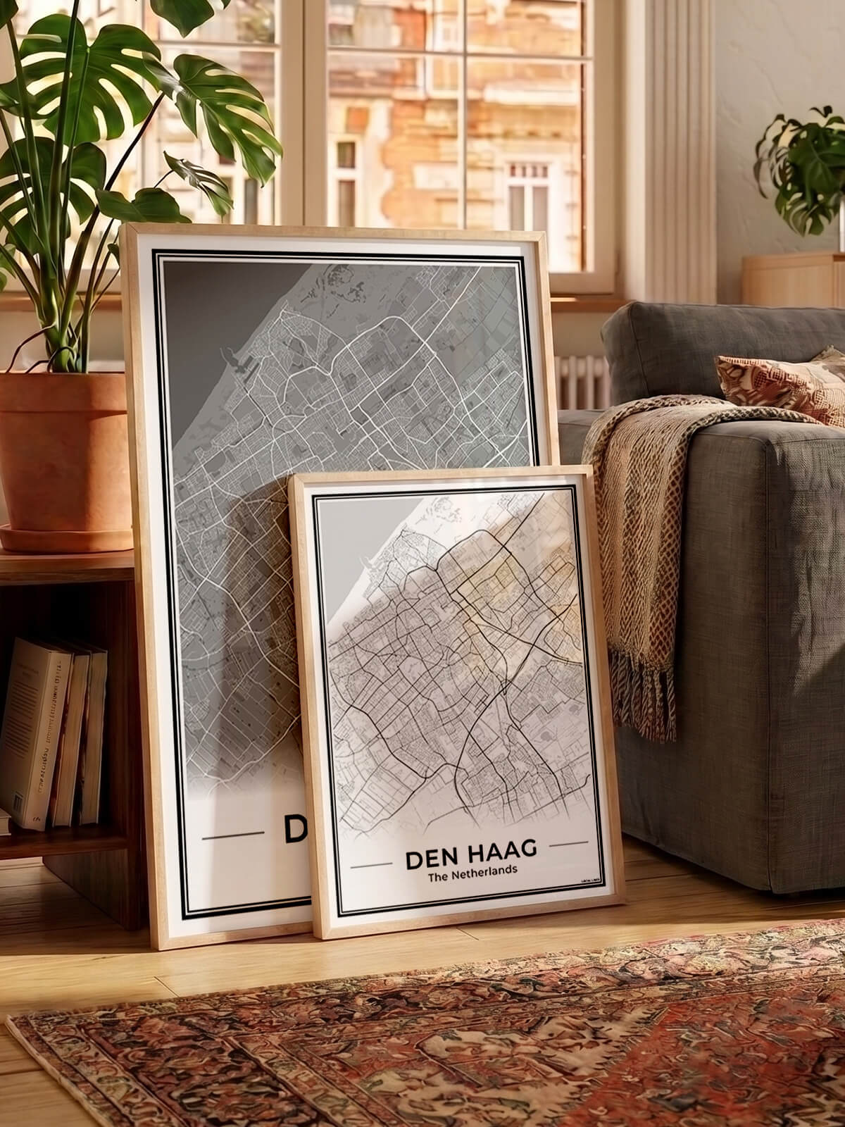 Plattegrond Den Haag donker en licht Algemeen
